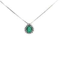Necklace Recarlo Woman in Gold Smeraldo 0.87 Ct XD 768/BS4 - XD 768/BS4